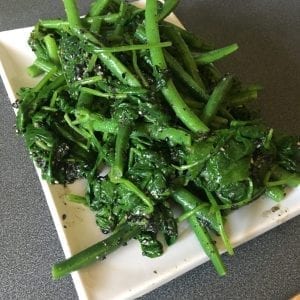 How to get the kids to eat vegetables goma-ae Greens