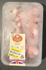 frozen chicken wings