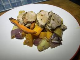 Pork Fillet with Roasted Vegetables