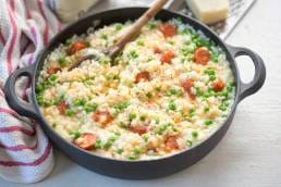 chorizo and pea risotto recipe