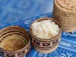 Sticky Rice Cooked in a Microwave